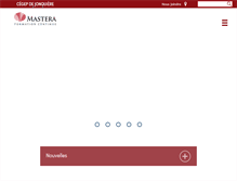 Tablet Screenshot of mastera.qc.ca